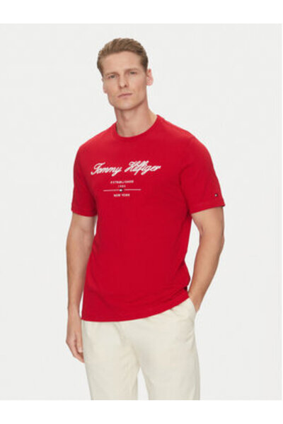 Tommy Hilfiger Ανδρικό T-Shirt MW0MW33691 Κόκκινο