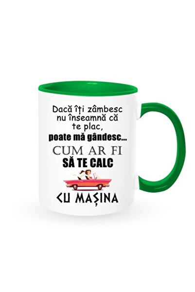 OEM Cană personalizată cu mesajul „dacă îți zâmbesc, nu înseamnă că te plac.....