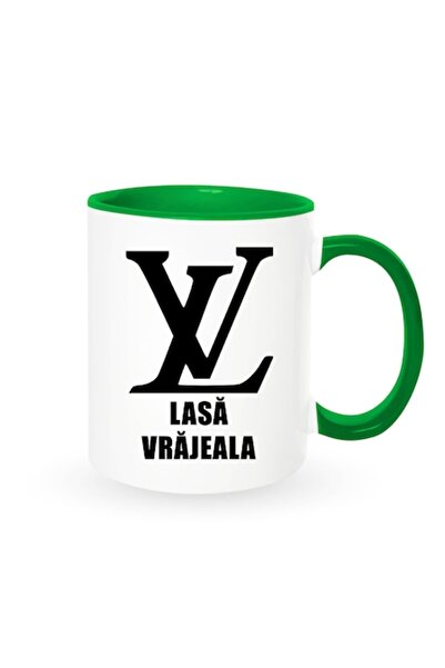 OEM Cană personalizată cu mesaj: „Lasă vrajeala”, Betaprint, albă cu interior...