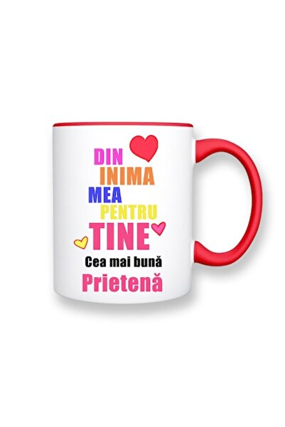 OEM Cană personalizată pentru prieten cu mesajul: „Din inima mea pentru tine,...