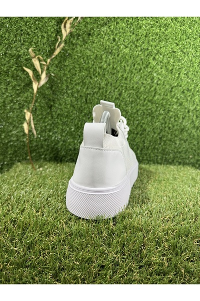 NO BRAND Erkek beyaz klasik spor ayakkabı