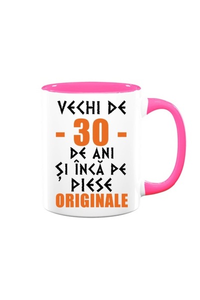 OEM Cană personalizată cu mesajul „30 de ani și încă pe piese originale”, Bet...