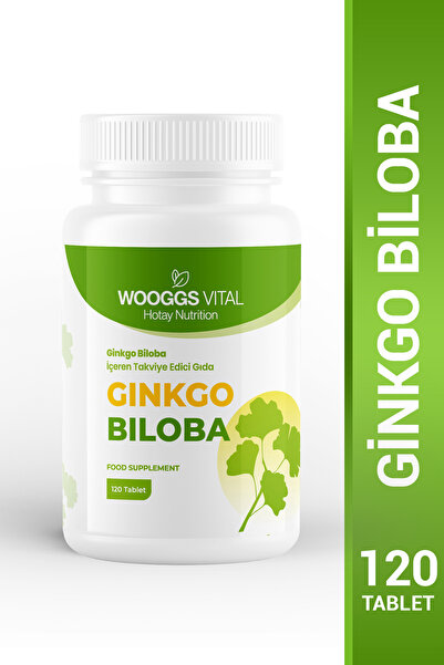 Hotay Nutrition Wooggs Vital Ginkgo Biloba 300 mg 120 Tablet Takviye Edici Gıda