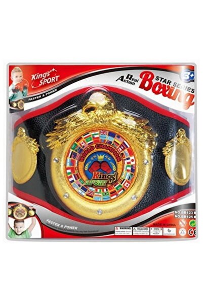 Toy Toy Toy Centură Champion – Jucărie pentru copii, Închidere cu velcro, Neg...