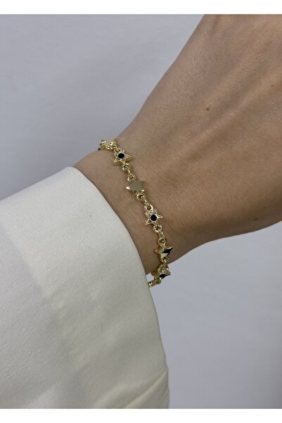 KİLİGİSTANBUL SIRALI YILDIZLAR BİLEKLİK 14+5 CM