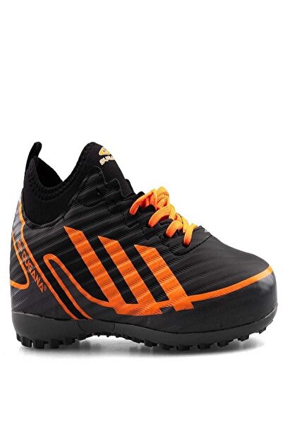iskarpino Men's Carpet Field with Black and Orange Laces and Socks