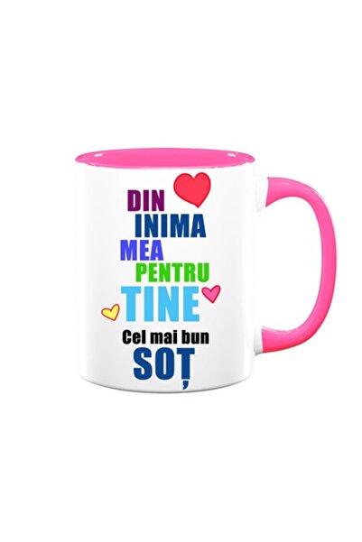 OEM Cană personalizată pentru soț cu mesajul: „Din inima mea pentru tine, cel...