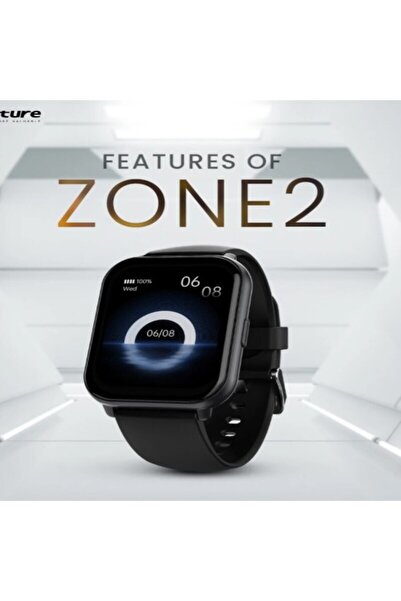 HiFuture Zone2 Bluetooth 5.2 Ip68 1.96 Inç Arama Özellikli 50mm Akıllı Saat Siyah