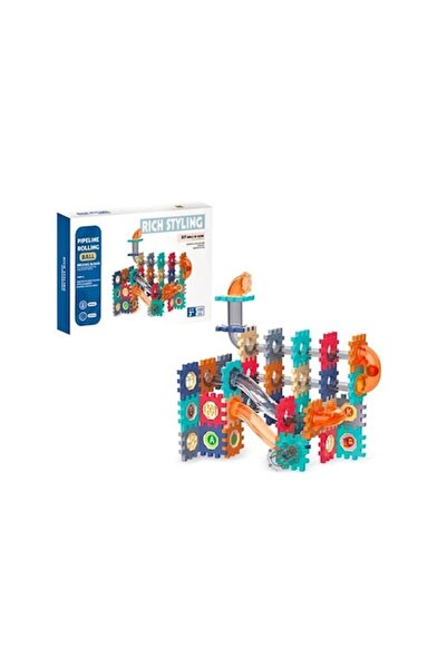 Toy Toy Toy Constructor-labirint Intelli Toys – Track cu bile si abtibilduri, 125 de piese, joc interactiv pen