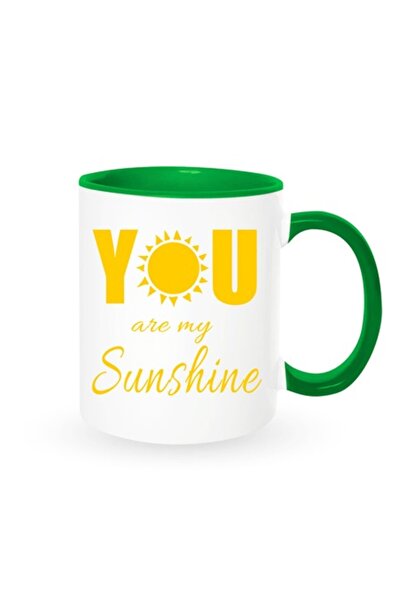 OEM Cană personalizată cu mesajul „ești soarele meu”, Betaprint, albă cu inte...