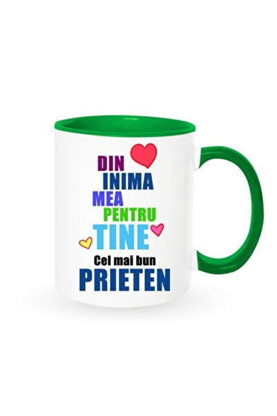 OEM Cană personalizată pentru prieten cu mesajul: „Din inima mea pentru tine,...