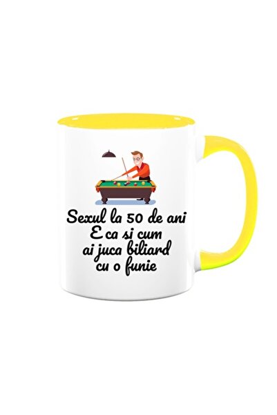 OEM Cană personalizată cu mesajul: „Sexul la 50 de ani e ca și cum ai juca bi...