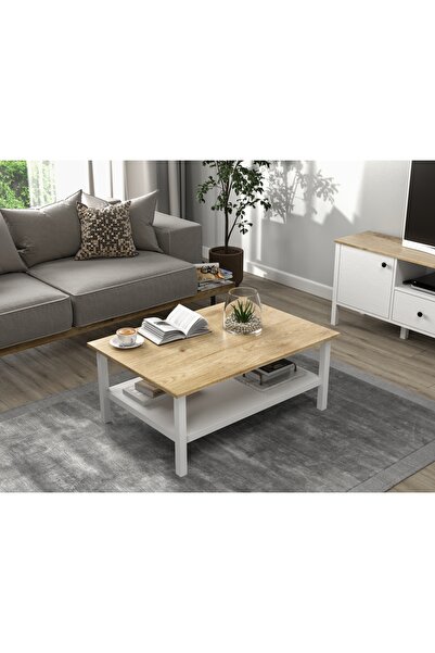 Sakura Ahşap Hunerika mira Orta Sehpa - wood beyaz/legnano