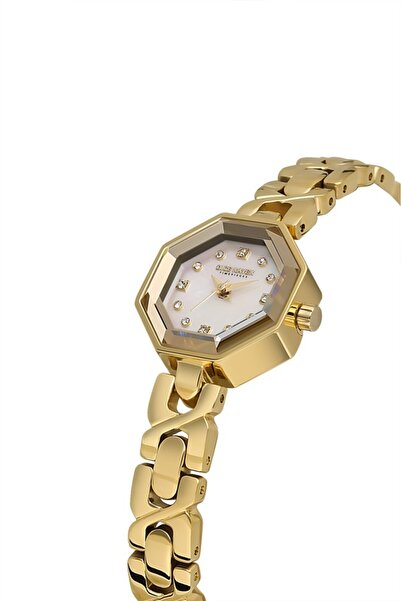Dice Kayek Dk.1.Ag1420.05 Stone Design Steel Band Steel Case 5 Atm Water Resistant Gold Color Kadı