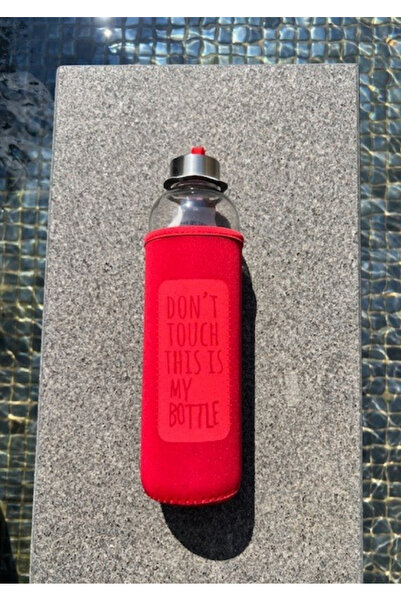 Kokoş İşler 1 Liter Glass Bottle Flask with Cover