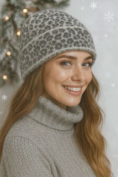AKMNY BOUTIQUE Leopard Women's Beret