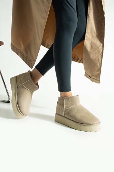 misio shoes Κοντές μπότες PELLO με χοντρή σόλα και επένδυση από βελούδινη γούνα