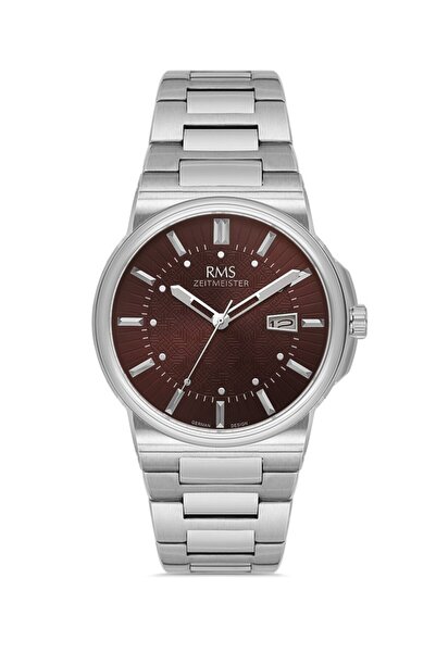 RMS Zeitmeister Rms.1.Ag1638.05 Crystal Glass Steel Band Steel Case 5 Atm Water Resistant Metallic R