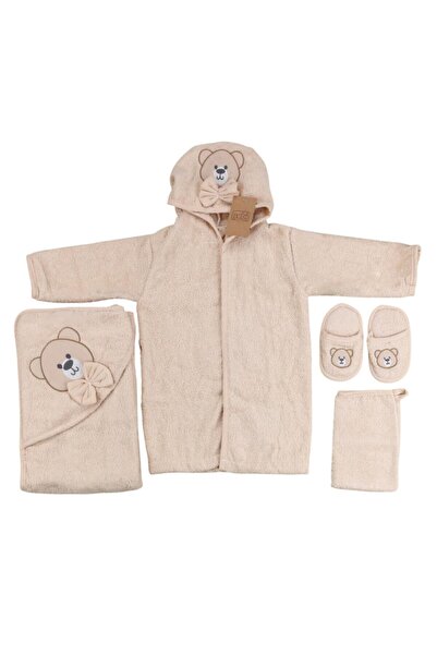 Sebi Bebe Sebi Bear Patterned Baby Bathrobe Set 134