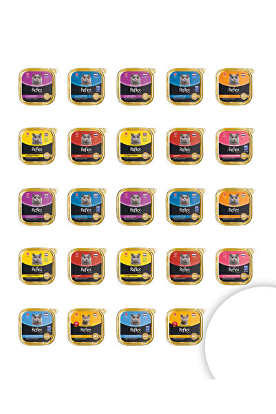Reflex Karışık Pate Kedi Yaş Maması Konserve Alutray 85 Gr X 24 Adet
