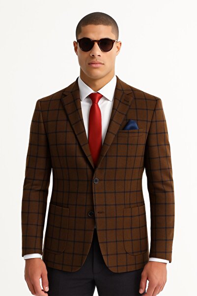 PİSERRO Erkek Tek Ceket Slim Fit