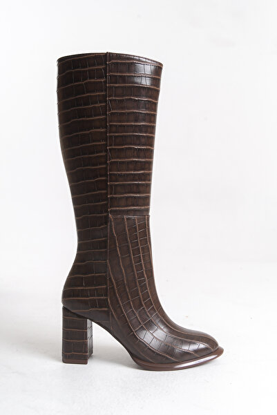 Liza Shoes Γυναικείες μπότες κροκόδειλου ELİZ A026-K502