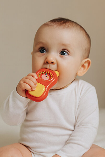 huanger - Baby Mobile Phone Toy Rattle W/ Sounds -Orange