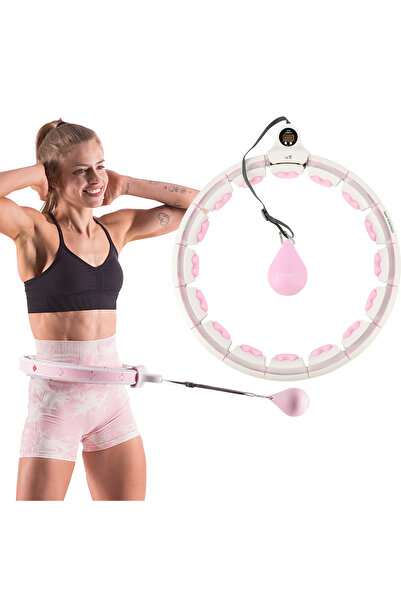 Other HHW06 HULA HOOP PINK WITH WEIGHT + COUNTER HMS