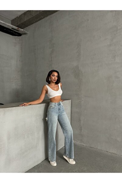 ADAMODA.RO Flared jeans with back rips