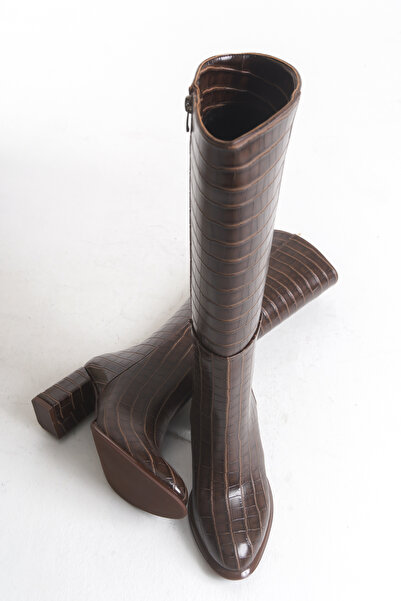 Liza Shoes Γυναικείες μπότες κροκόδειλου ELİZ A026-K502