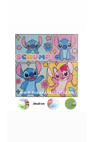 synshop Stitch Stiç Elmas Mozaik Kendin Yap Dıy Boyama Seti Boncuklu Taşlı Ta...