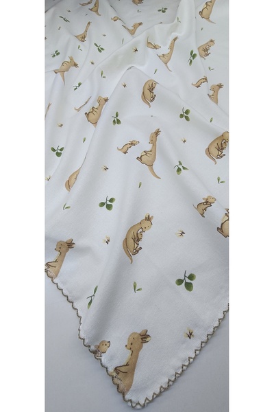 minnakya 80*90 tek yönlü çok amaçlı pazen bebek battaniyesi puset ötrüsü paze...