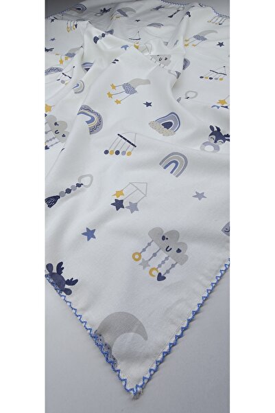 minnakya 80*90 tek yönlü çok amaçlı pazen bebek battaniyesi puset ötrüsü paze...