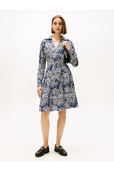 Tommy Hilfiger VISCOSE TWILL KNEE DRESS