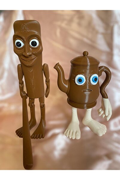 Eta3d Mega Boy 2-Piece Set Tung Tung Sahur Ta Ta Ta Sahur Brainrot Family Figure,