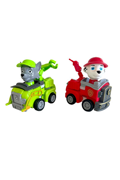 Zümrütoyuncakstore مجموعة شخصيات باو باترول مارشال المتحولة ومركبة المهام مقا...