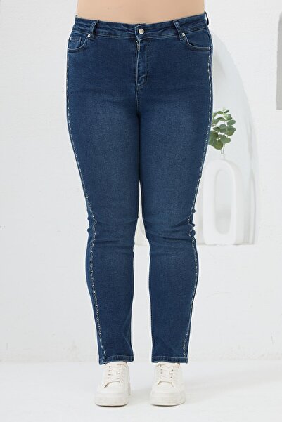 RMG Τζιν μεγάλου μεγέθους μπλε με πέτρες στα πλαϊνά