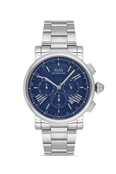 RMS Zeitmeister Rms.1.Ag2058.03 Crystal Glass Steel Band Steel Case 5 Atm Water Resistant Metallic R