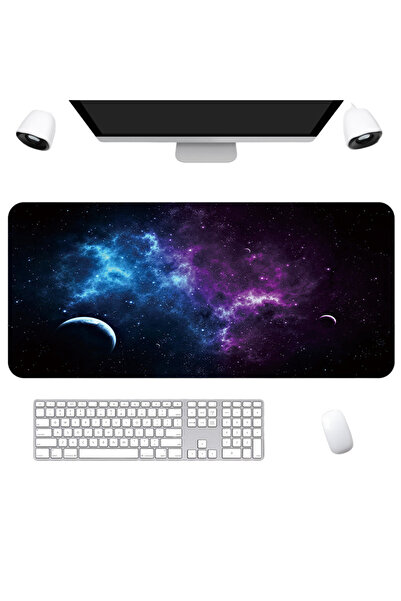 TnsAround Mousepad de gaming din cauciuc, antiderapant, cusături rezistente pentru durabilitate, 80x30 cm
