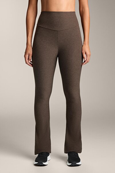 Oysho Comfortlux high-rise flare trousers