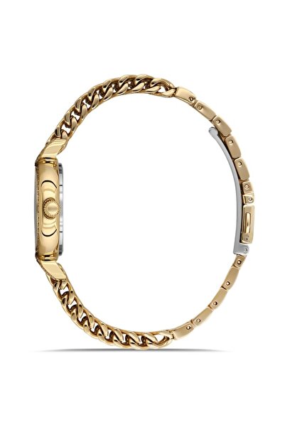 Dice Kayek Dk.1.Ag1411.04 Stone Design Steel Band Steel Case 5 Atm Water Resistant Gold Color Kadı