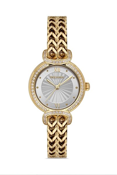 Dice Kayek Dk.1.Ag1411.04 Stone Design Steel Band Steel Case 5 Atm Water Resistant Gold Color Kadı