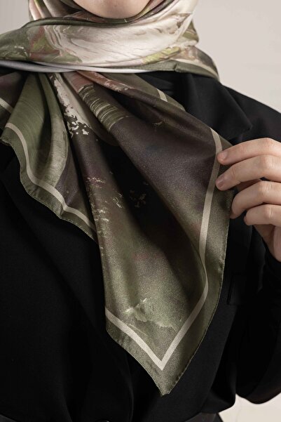 Akel Dijital Kristal Desenli Eşarp 95x95 – Pastel Desen-3