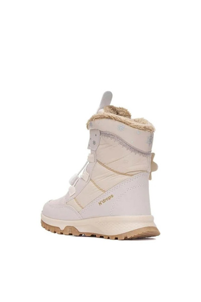BURAK ALDAY SHOES Ndrops Durable, Waterproof, Orthopedic, Velcro, Beige Girl's Snow Boots Shoes