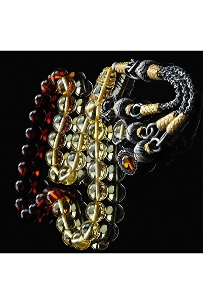 TESBİHCİBABA Special Series Kazaz Color Filter Drop Amber Prayer Beads