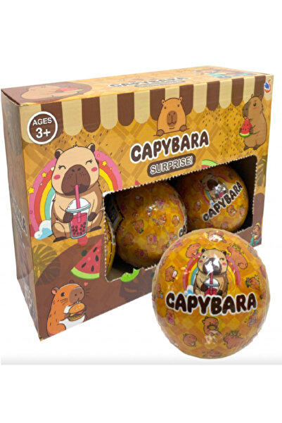 Flower Toys Kapibara Capybara 6'lı Sürpriz Top Kız Erkek Eğlenceli Oyuncak