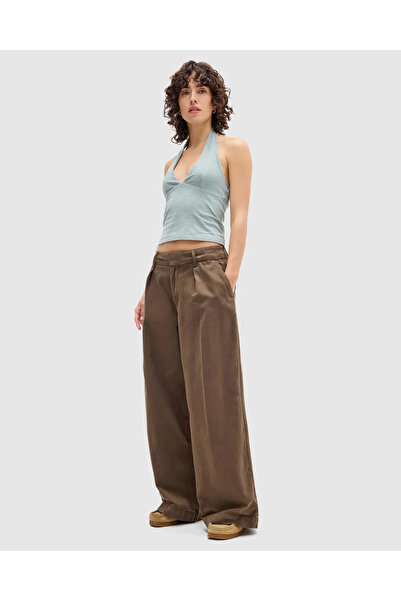 Mokşa Wide Leg Bitter Brown Unisex Trousers