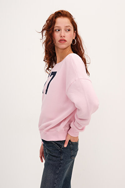 Addax 77 Baskılı Şardonlu Sweatshirt S1834