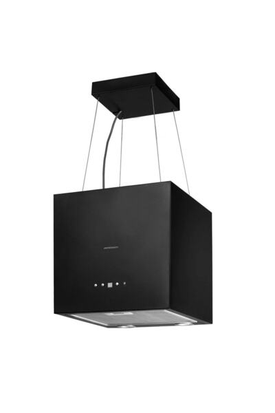 Berdsen Hota de bucatarie insula, din otel inoxidabil, iluminare economica cu LED, 2 filtre de carbon, fu...