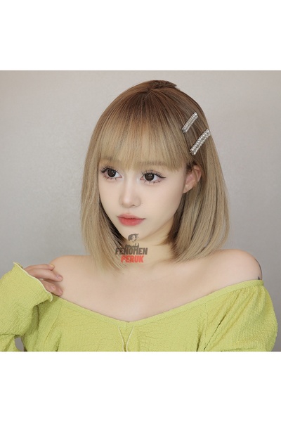 Fenomen Peruk Kısa Bob Ombreli Kahküllü En'ler Peruk